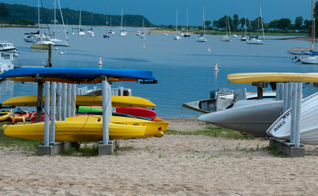 Photo Gallery Town Of Huntington Long Island New York Gold Star Battalion Beach Boat Racks Huntington Harbor